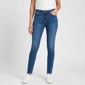 Forever 21 Womens Stretch Jeans Mid-Rise Medium Wash Denim‎ Pants Blue Size 27